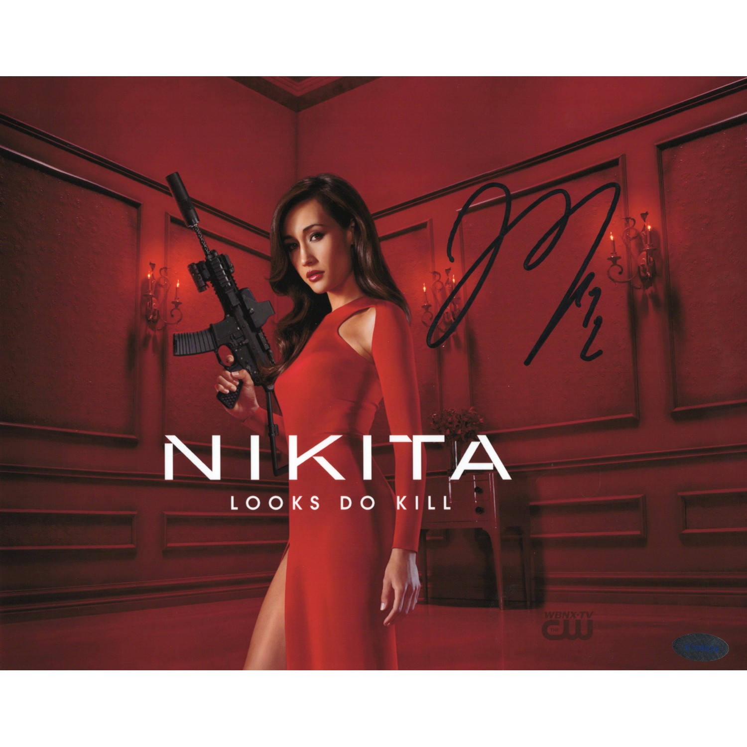 マギー・Q直筆サイン入り超 特大写真…Maggie Q…ニキータ